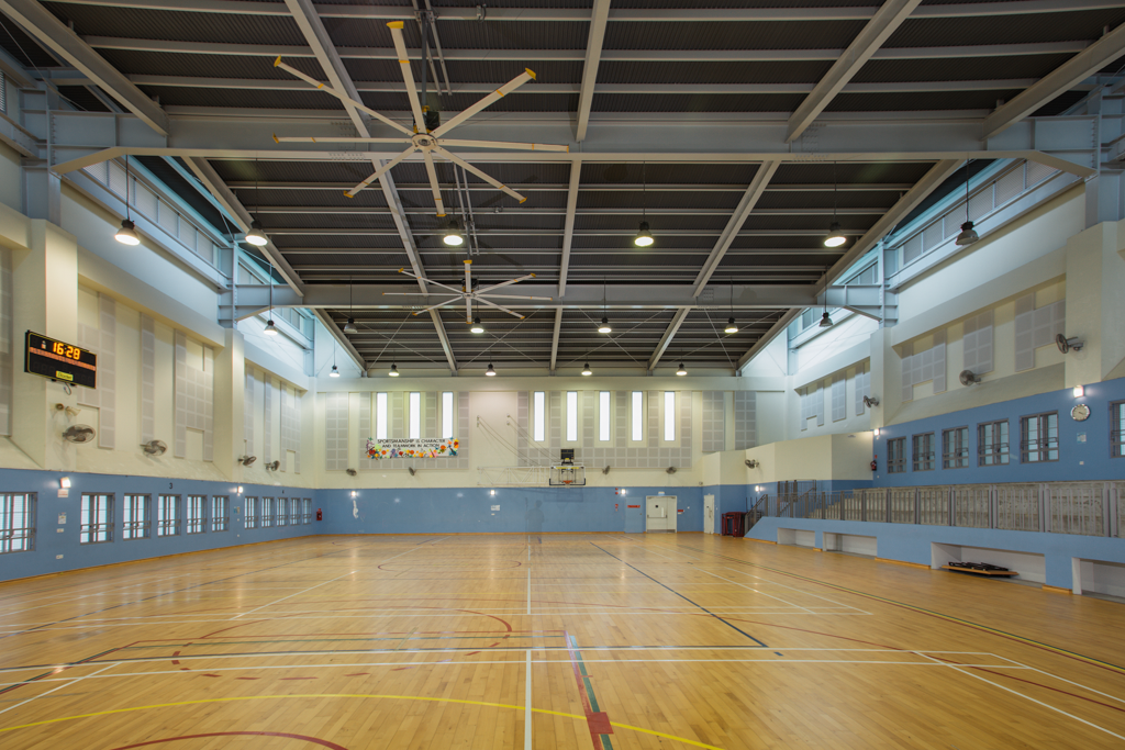 This is an image of the second floor of the Indoor sports hall.