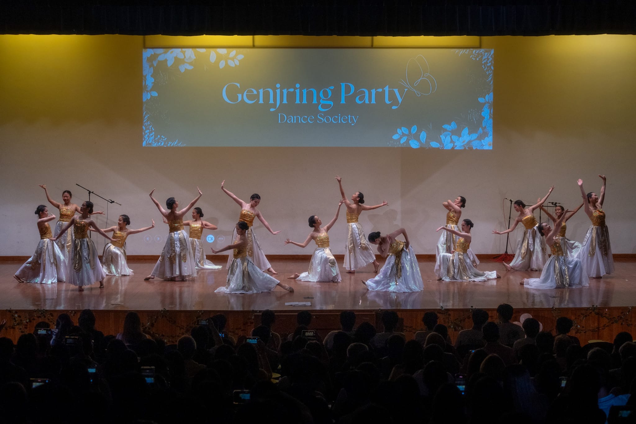 The Dance Society performing on stage at the College's Cultural Centre