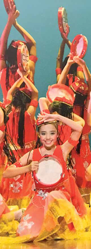 Farah during one of the school dance performances.