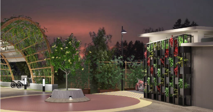Artist Impression of Vertical Herbs Garden (Photo Credit: Handlebar)