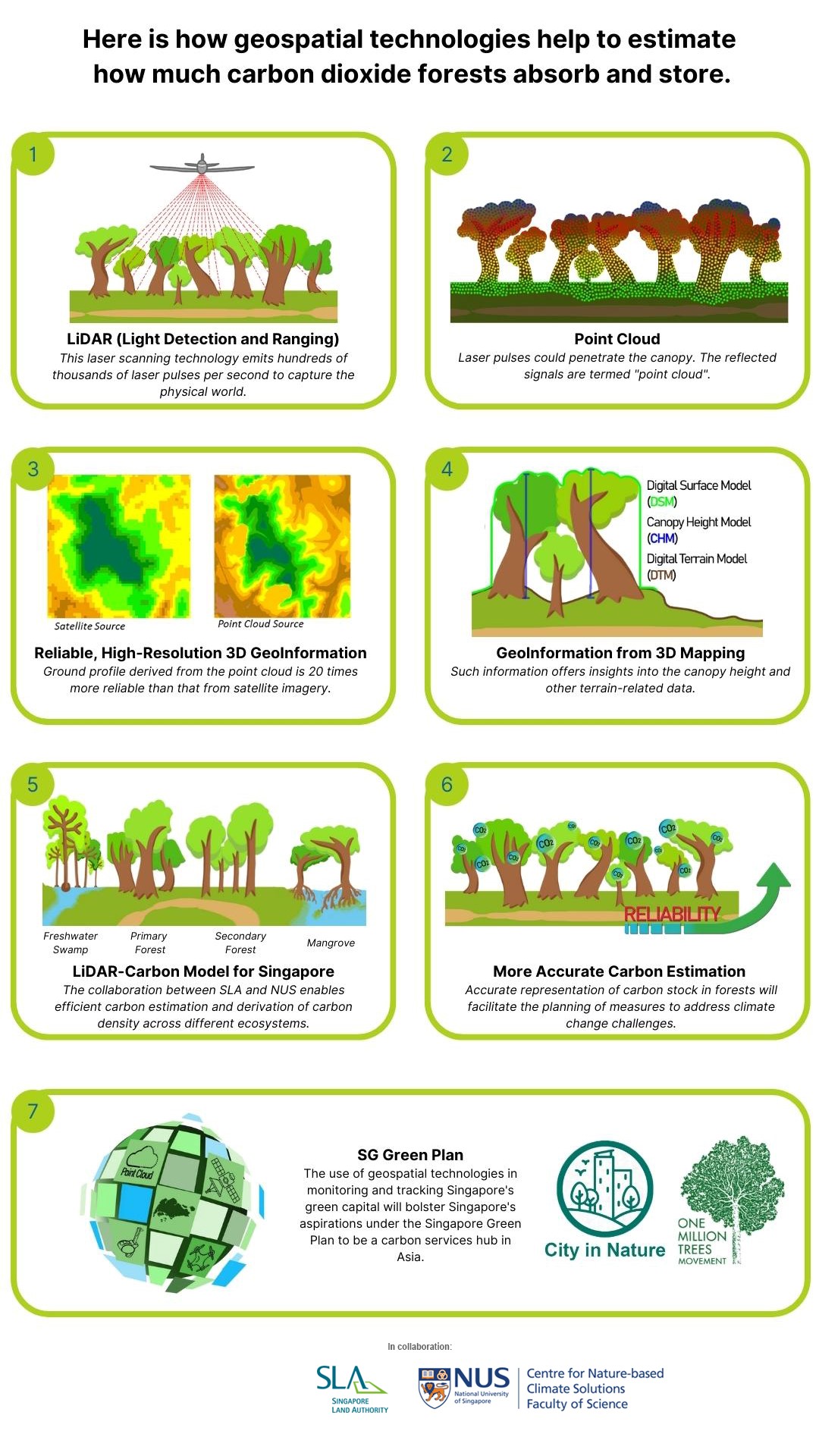 Infographics on carbon estimation