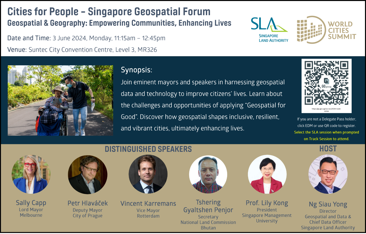 Poster for Singapore Geospatial Forum