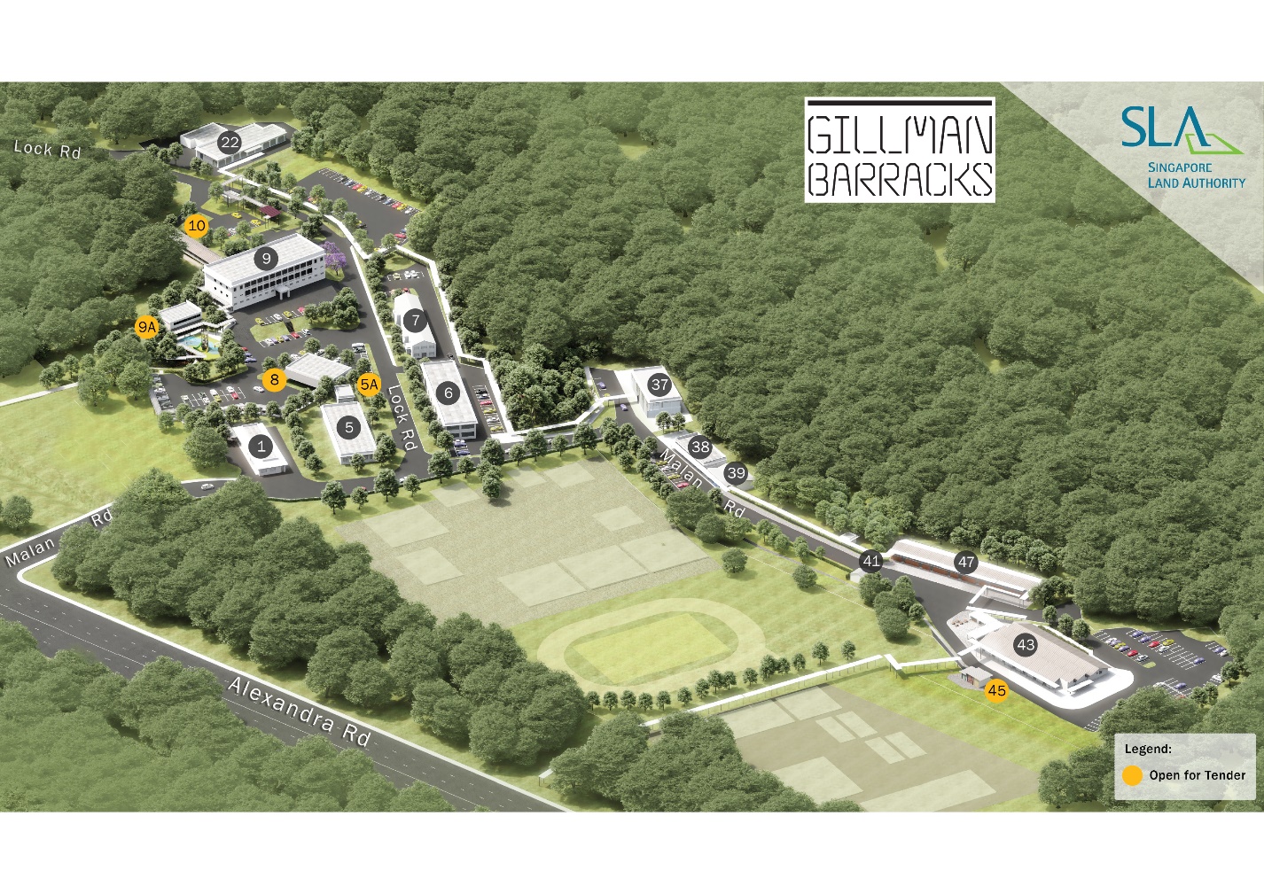 Aerial View of Blocks to be launched for tender