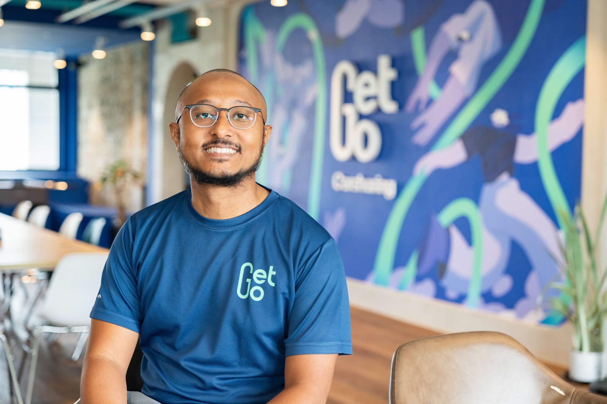 Malik at GetGo's office