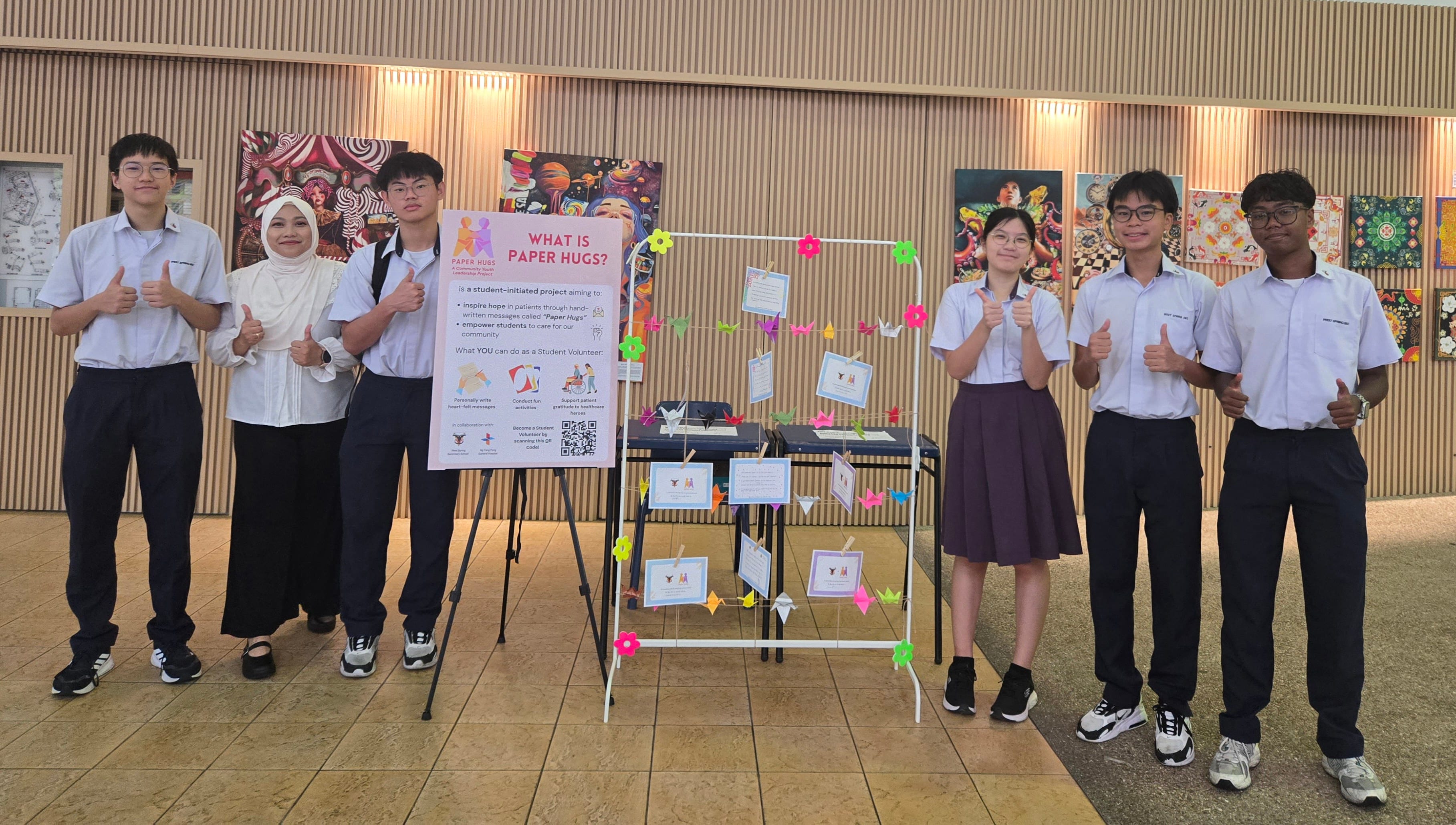 Students posing for Team Leadership program