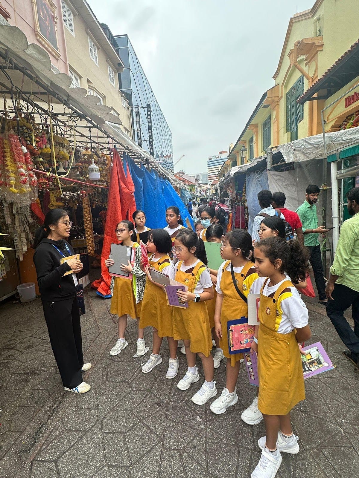 Students on a museum-based learning journey exploring the past to understand the present.