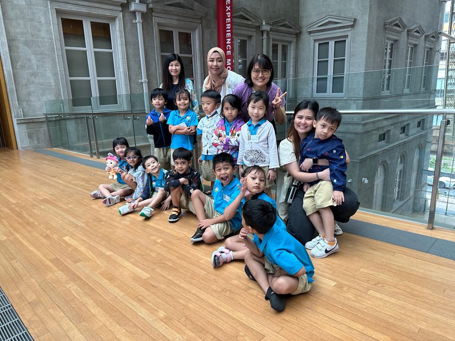 All smiles, as it was a fulfilling field trip to National Gallery Singapore!