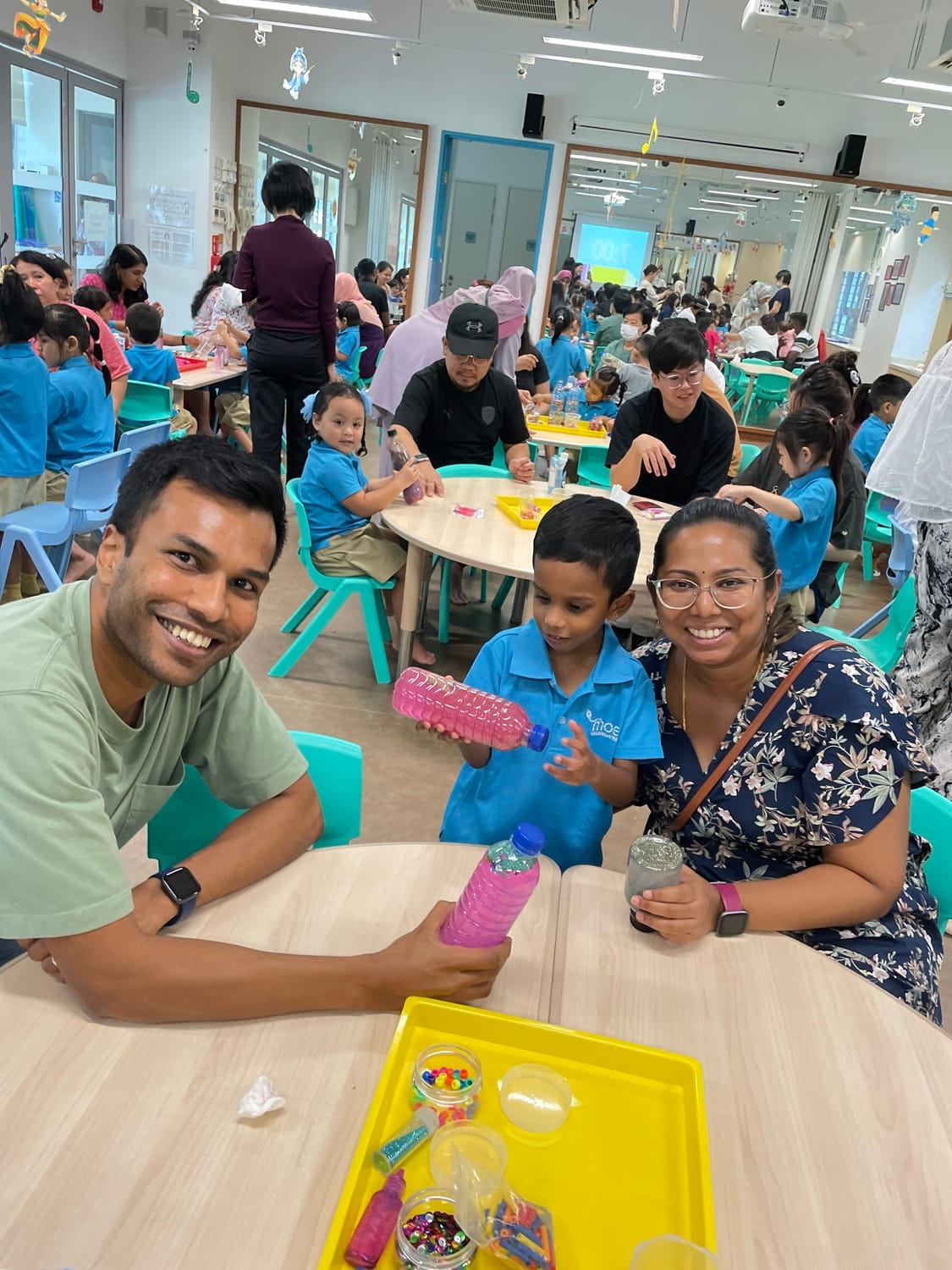 During the sharing session, parents and children enjoyed some snacks while we discussed the feedback from our parents.