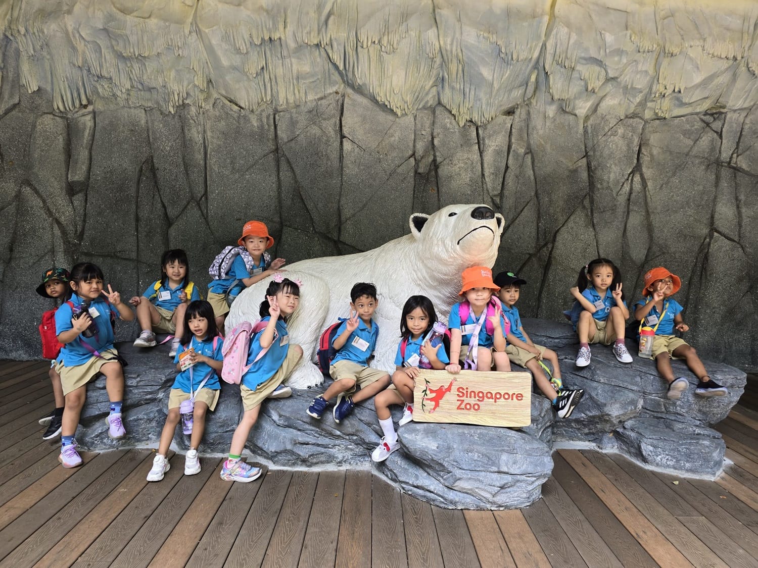 The children visited the Singapore Zoo and sharing their observations along the way.