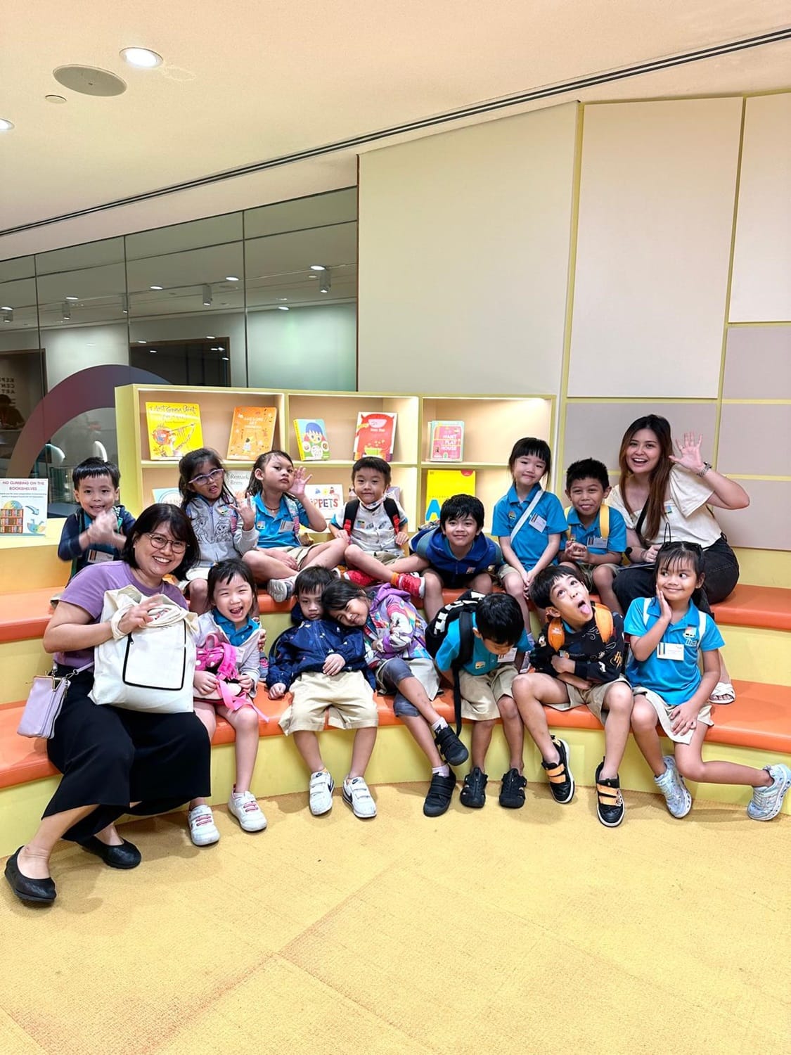 All smiles, as it was a fulfilling field trip to National Gallery Singapore!