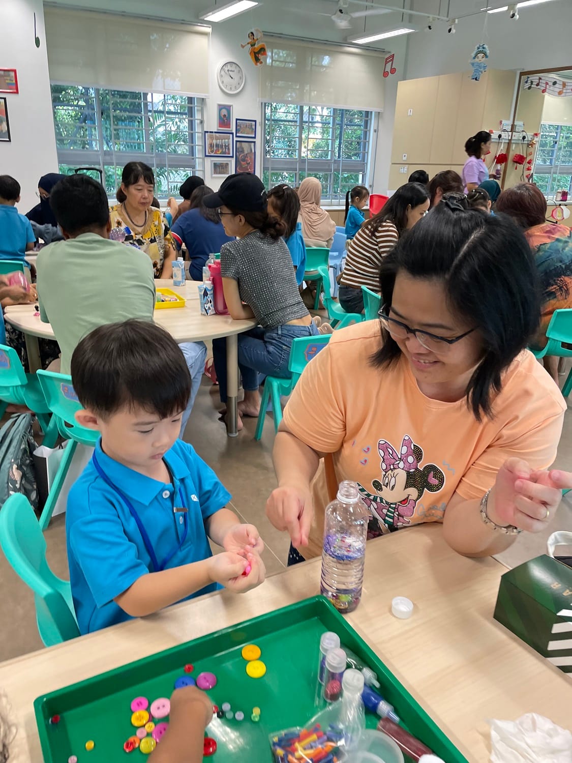 During the sharing session, parents and children enjoyed some snacks while we discussed the feedback from our parents.