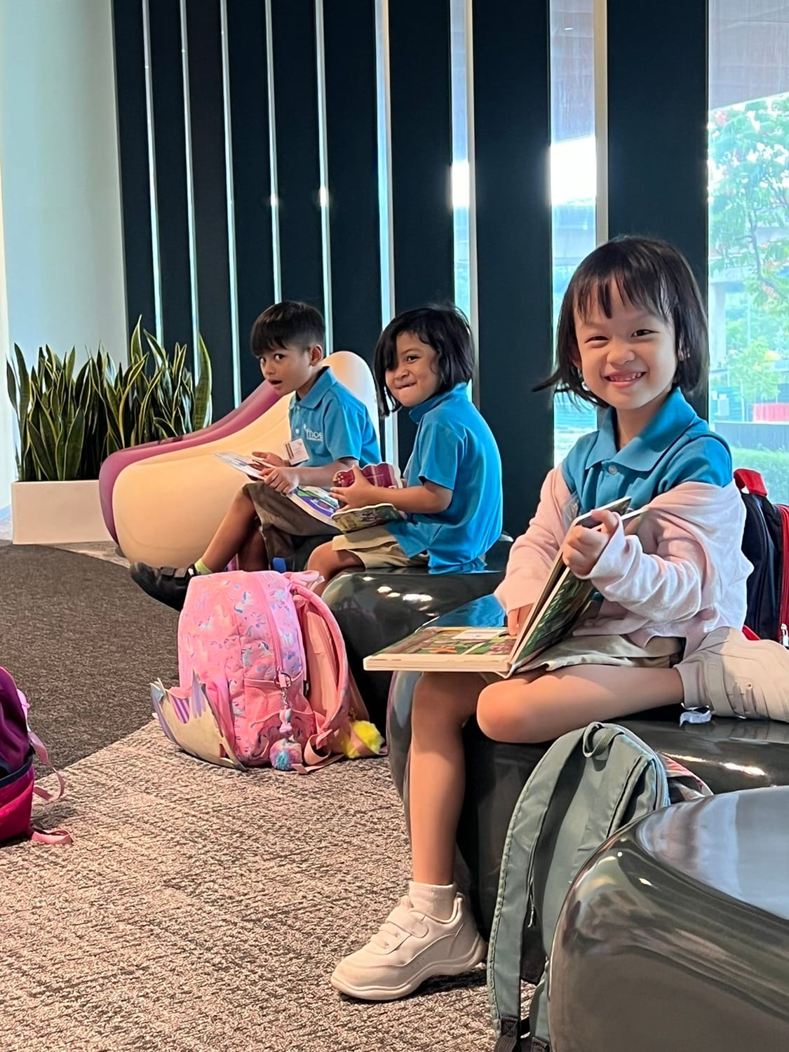 Learning how to return their books to the right places.