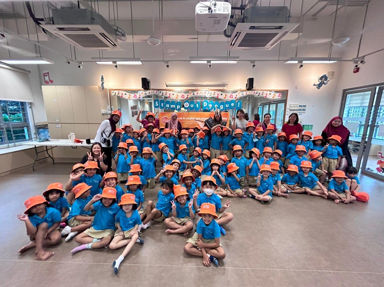 As part of the Start Small Dream Big initiative by the Early Childhood Development Agency (ECDA), the children participated in our community project – Stamp Out Dengue! This project aims to teach children about preventing mosquito breeding while instilling a sense of responsibility toward the environment.