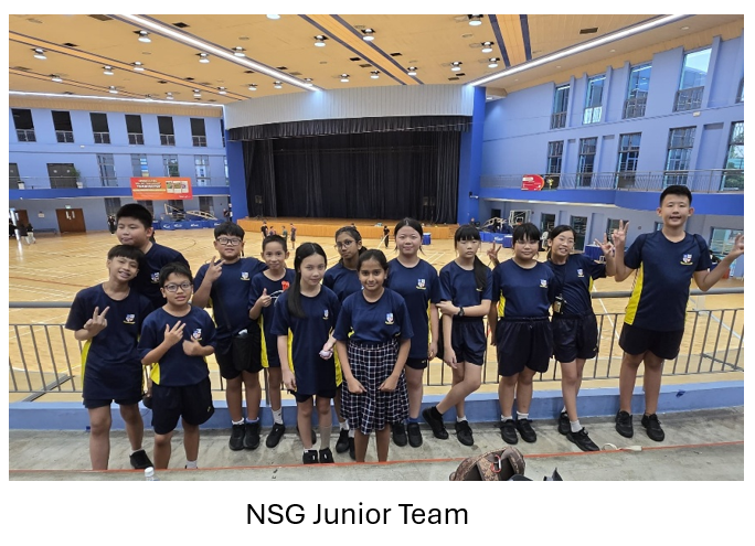 Students from the Junior Team posing as a group