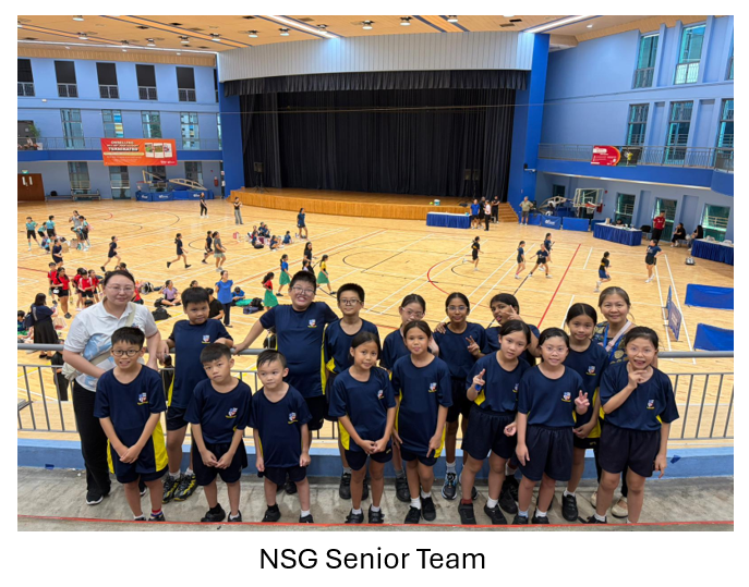 Students from the Senior Team posing with Teachers-in-Charge