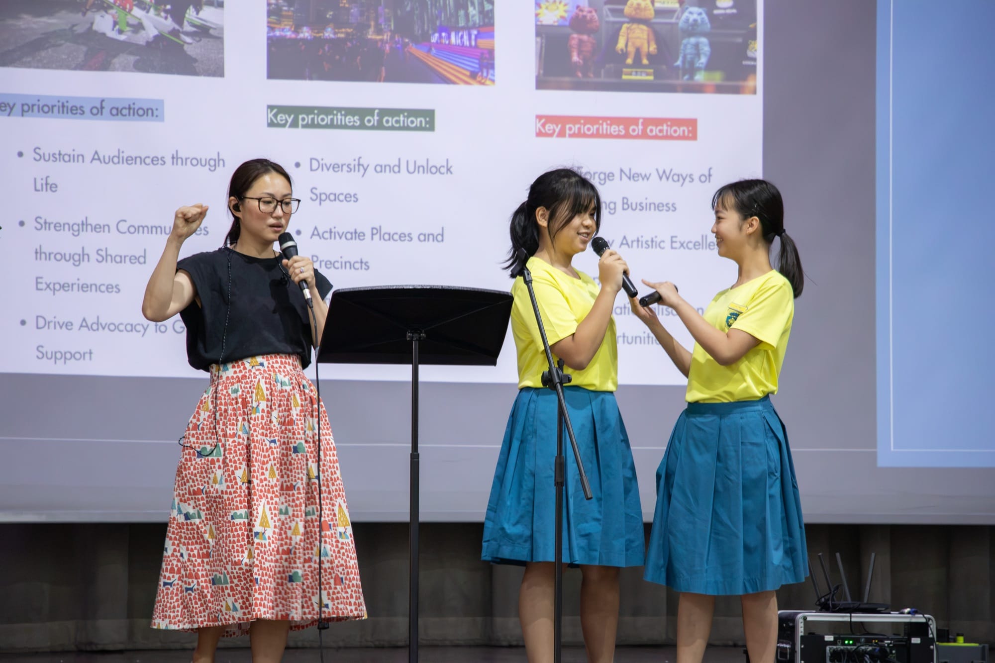 Students performs