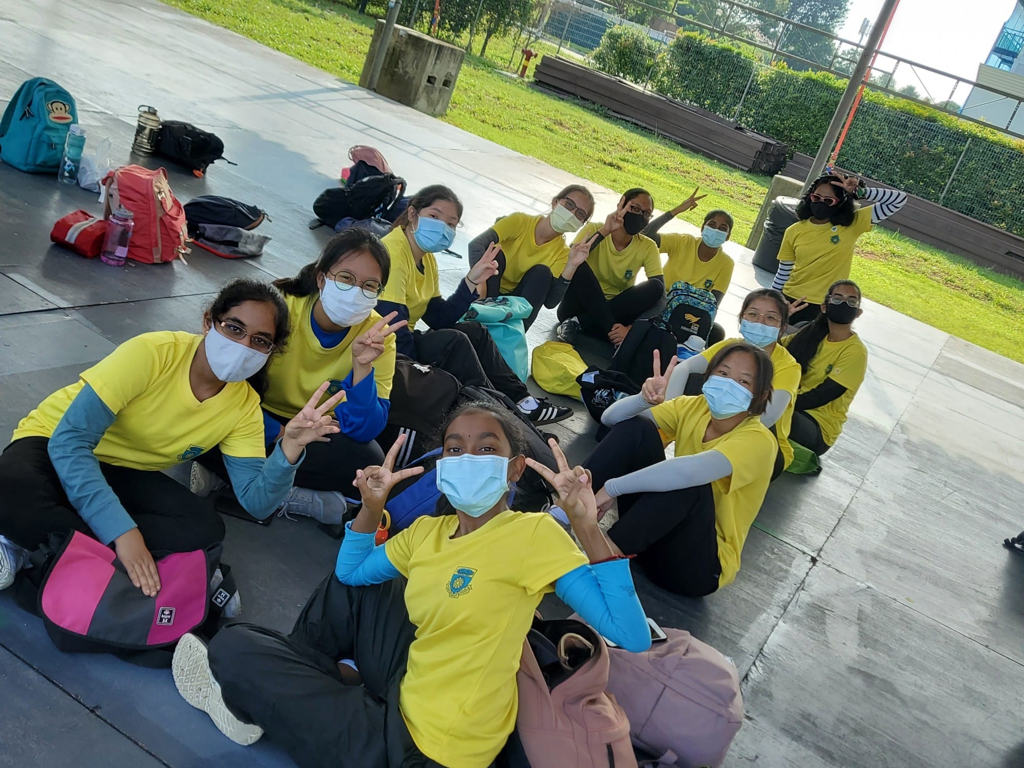 Students in mask gathering to get more instruction during OBS camp