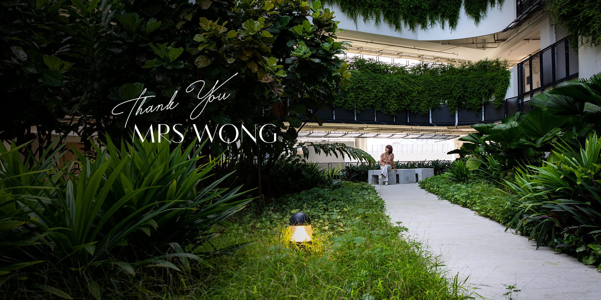Mrs Wong's farewell Banner