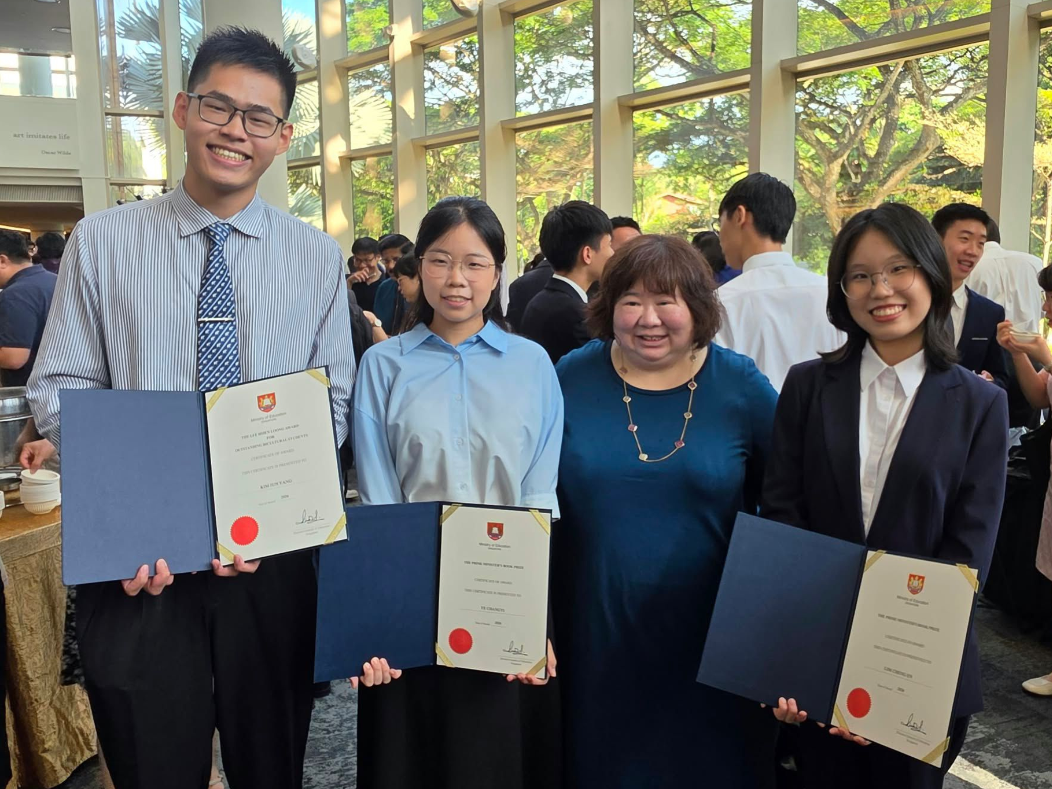 Group Photo of Award Recipients from Chinese Language Elective Programme (CLEP)