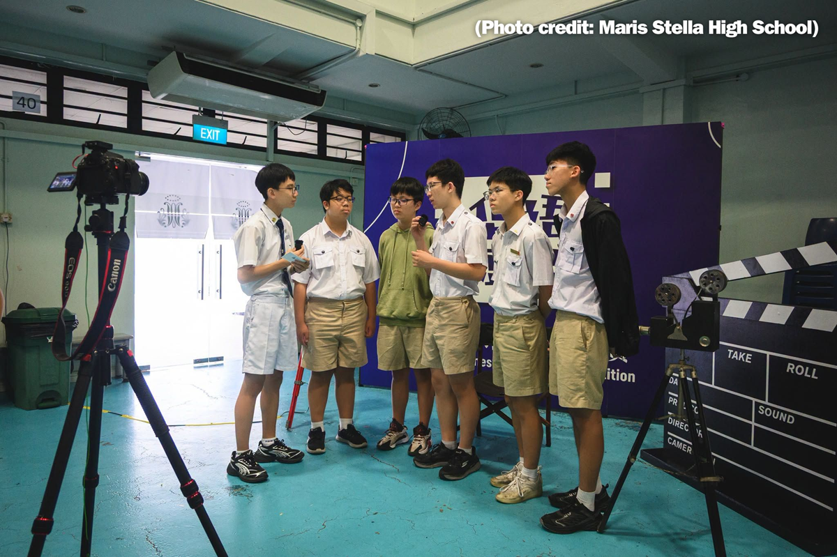 第18届全国中学及初院华语短片制作赛, 学生团队进行短片拍摄与制作过程。