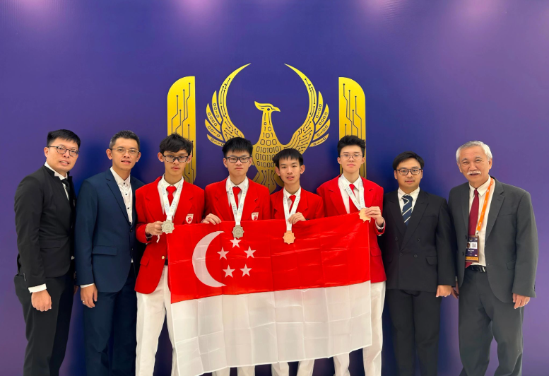 Group photo of Team Singapore Representatives at International Olympiad in Informatics (IOI) 2026