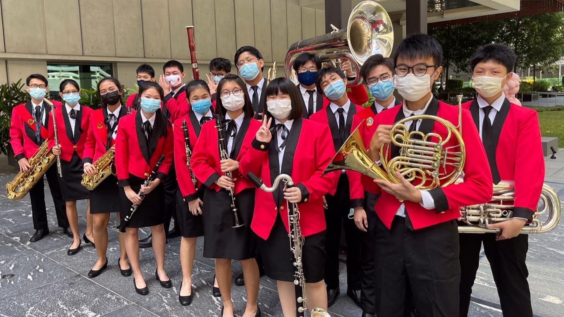 A group photo of the band members