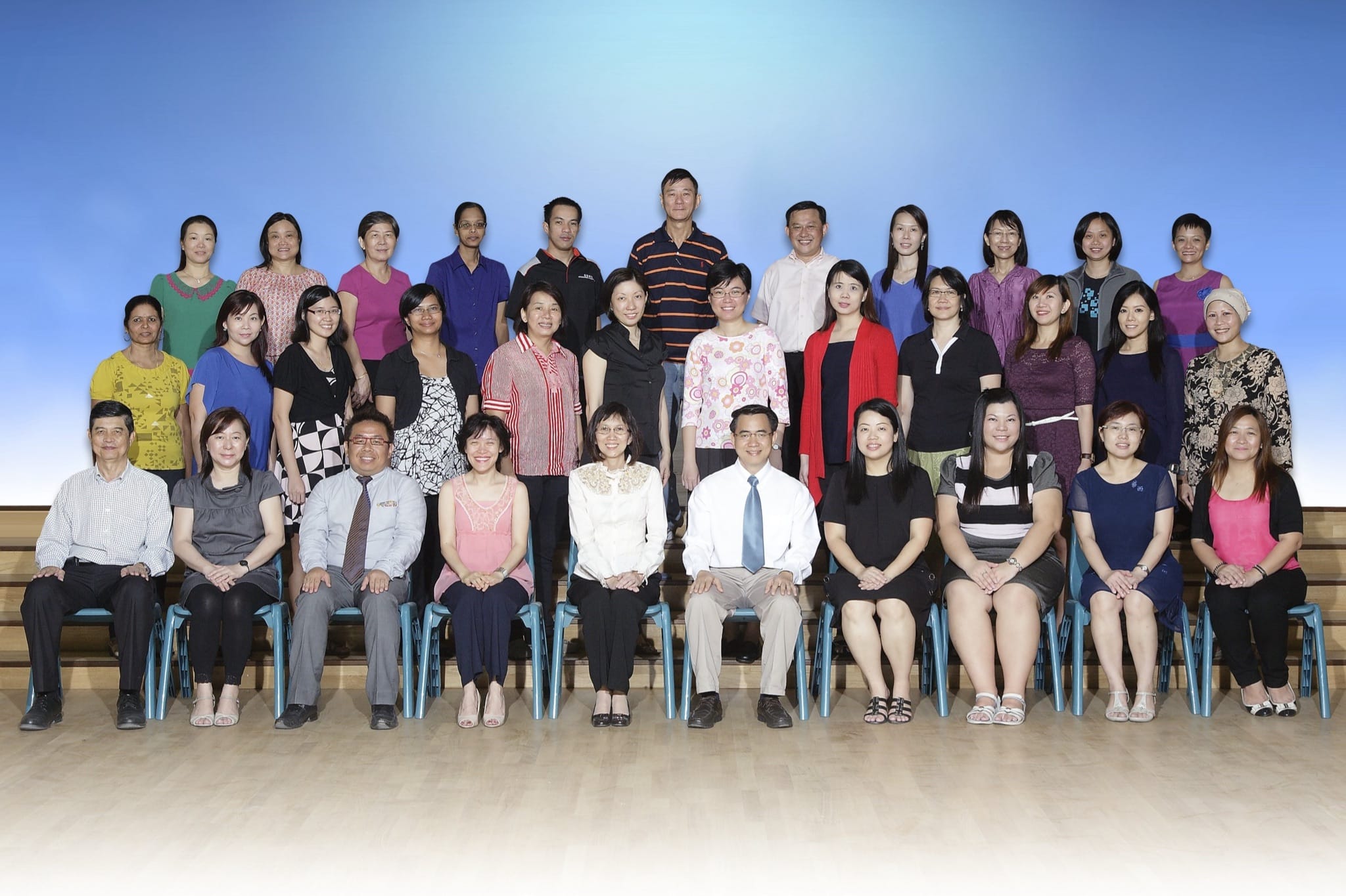 The pioneer batch of staff who helped to set up the school in 2013.