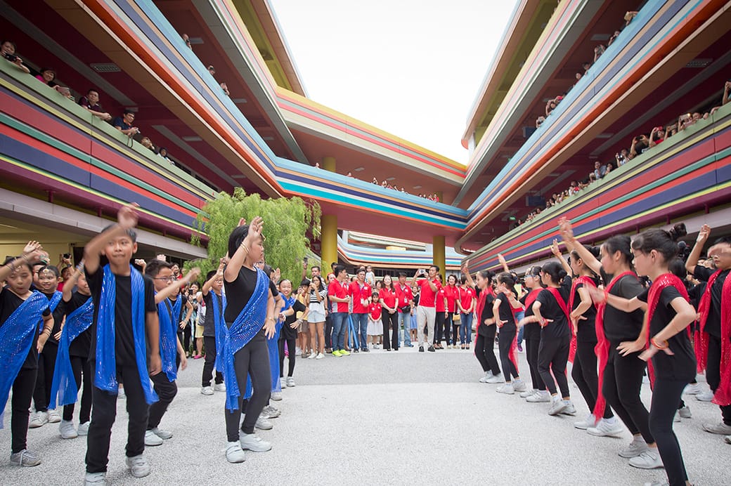 The Coronation Road Campus (CRC) was reconstructed. An Indian dance was put up by the Primary 5 students in 2017 to welcome Minister Ong Ye Kong at the central valley of CRC.