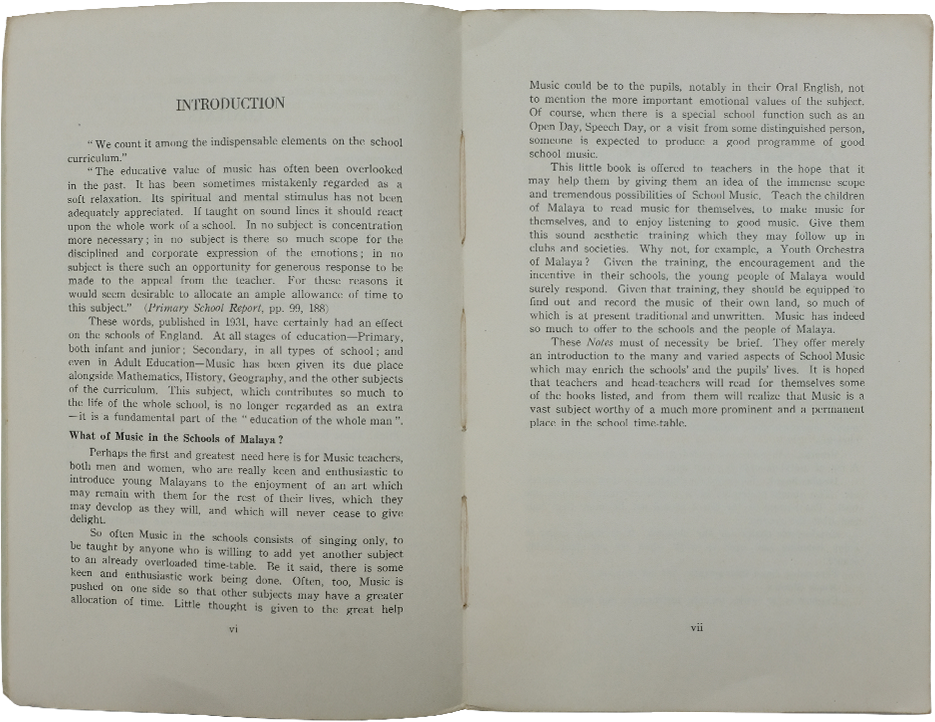 An open book showing pages vi and vii of an Introduction section with dense printed text.