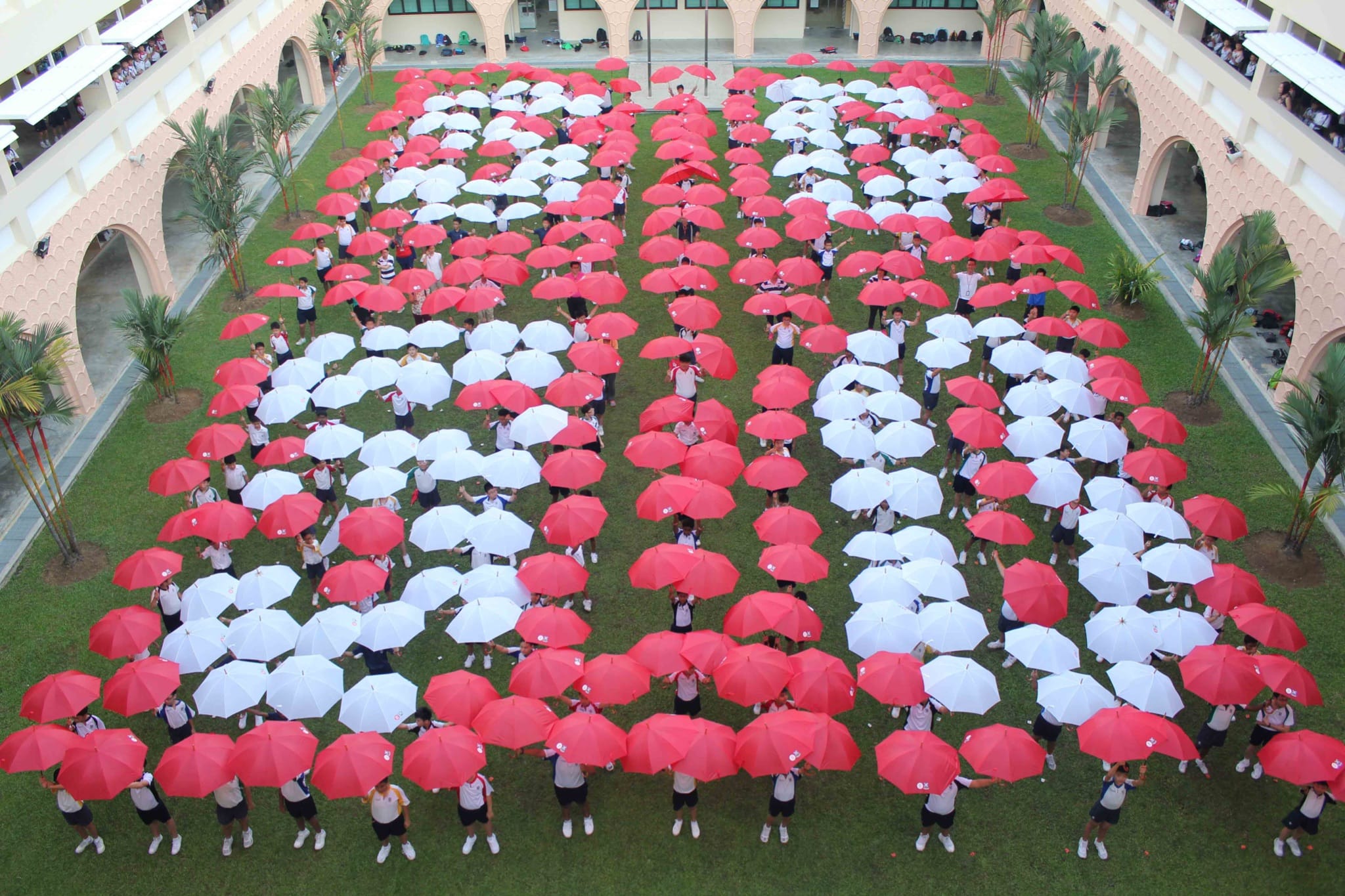 Staff and students in SAJS united in effort to build the Singapore Spirit during SG50 Celebration (2015).