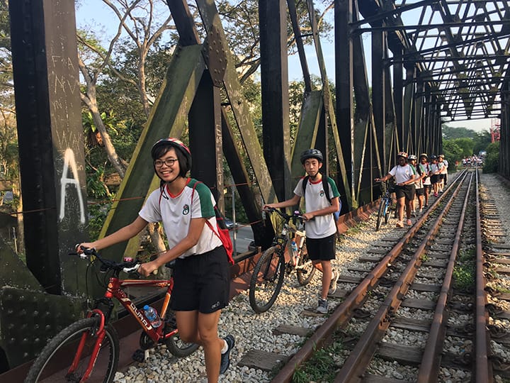 Students participating in the school’s Lifelong Learning Programme in 2018 - Outdoor Learning Experience with embedded environmental education.