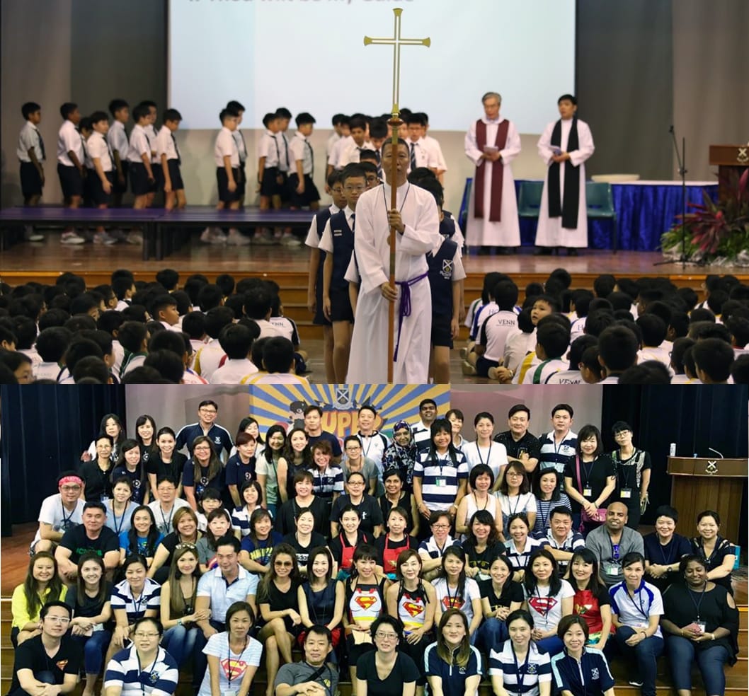 Strong Partnership with stakeholders – Chaplaincy support at Prefects Commendation Service and Parent Volunteers at Children’s Day Carnival (2017).