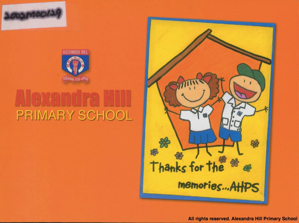 Cover of Alexandra Hill Primary School souvenir magazine (2001).