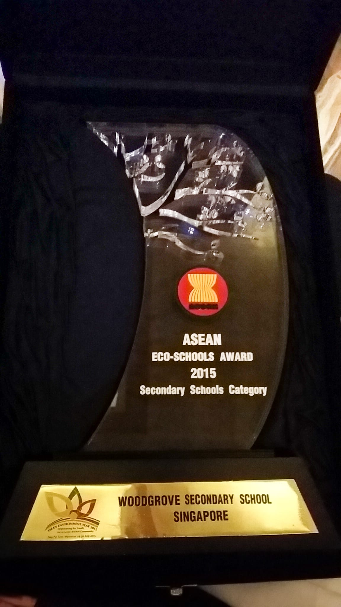 Winning the 2nd ASEAN Eco-Schools Award, a four-year tenure award given to our school  for our exemplary efforts in inculcating environmental awareness in our students (2015).