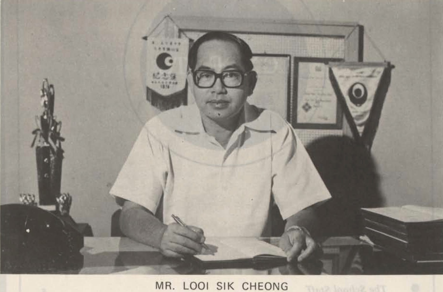 Principal of BVSS (1967-1975), Mr Looi Sik Cheong.