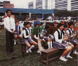 MacRitchie Primary School band (1986).