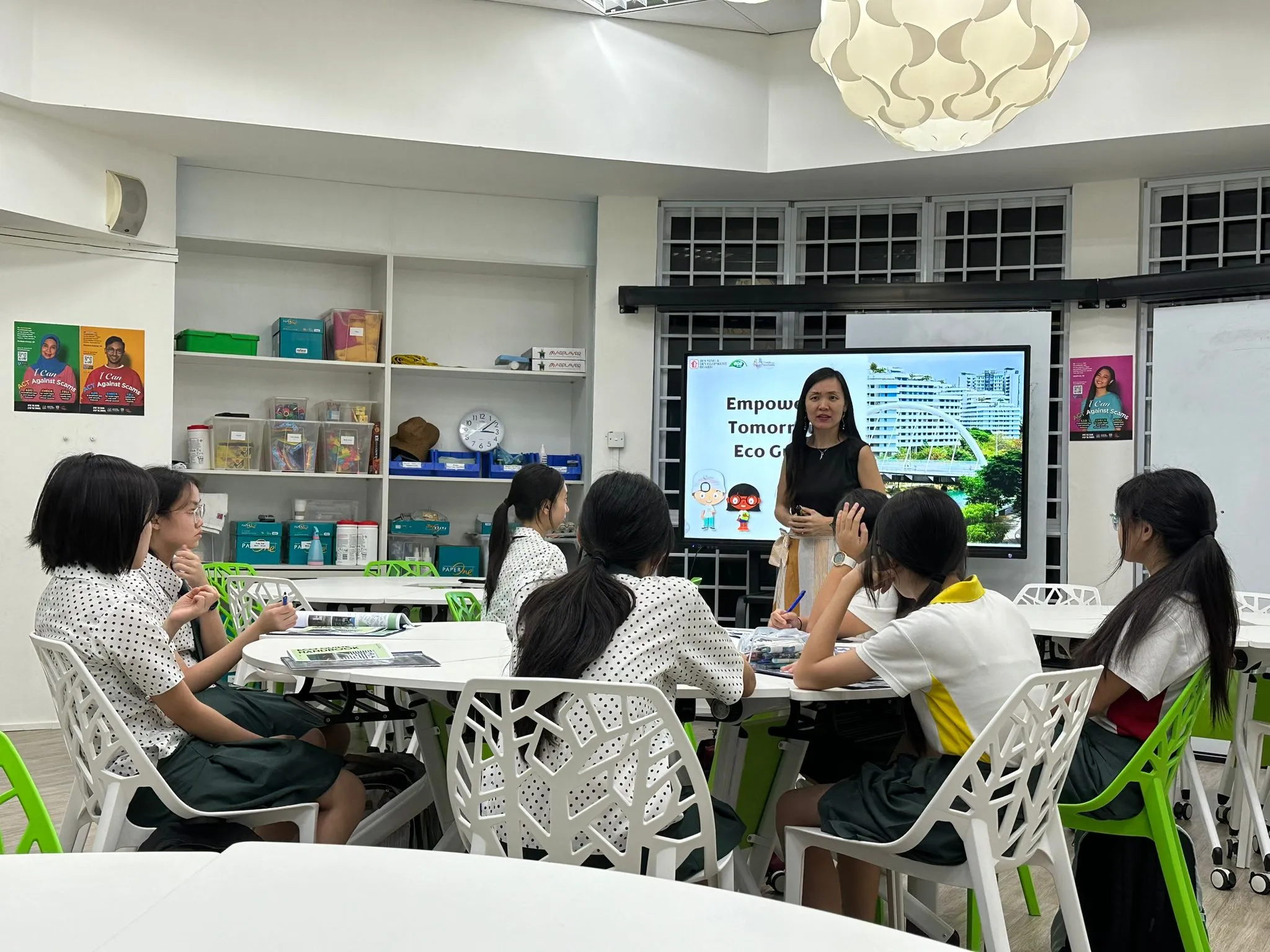 Students engaged at the training to acquire the skills needed to become Eco Guides.