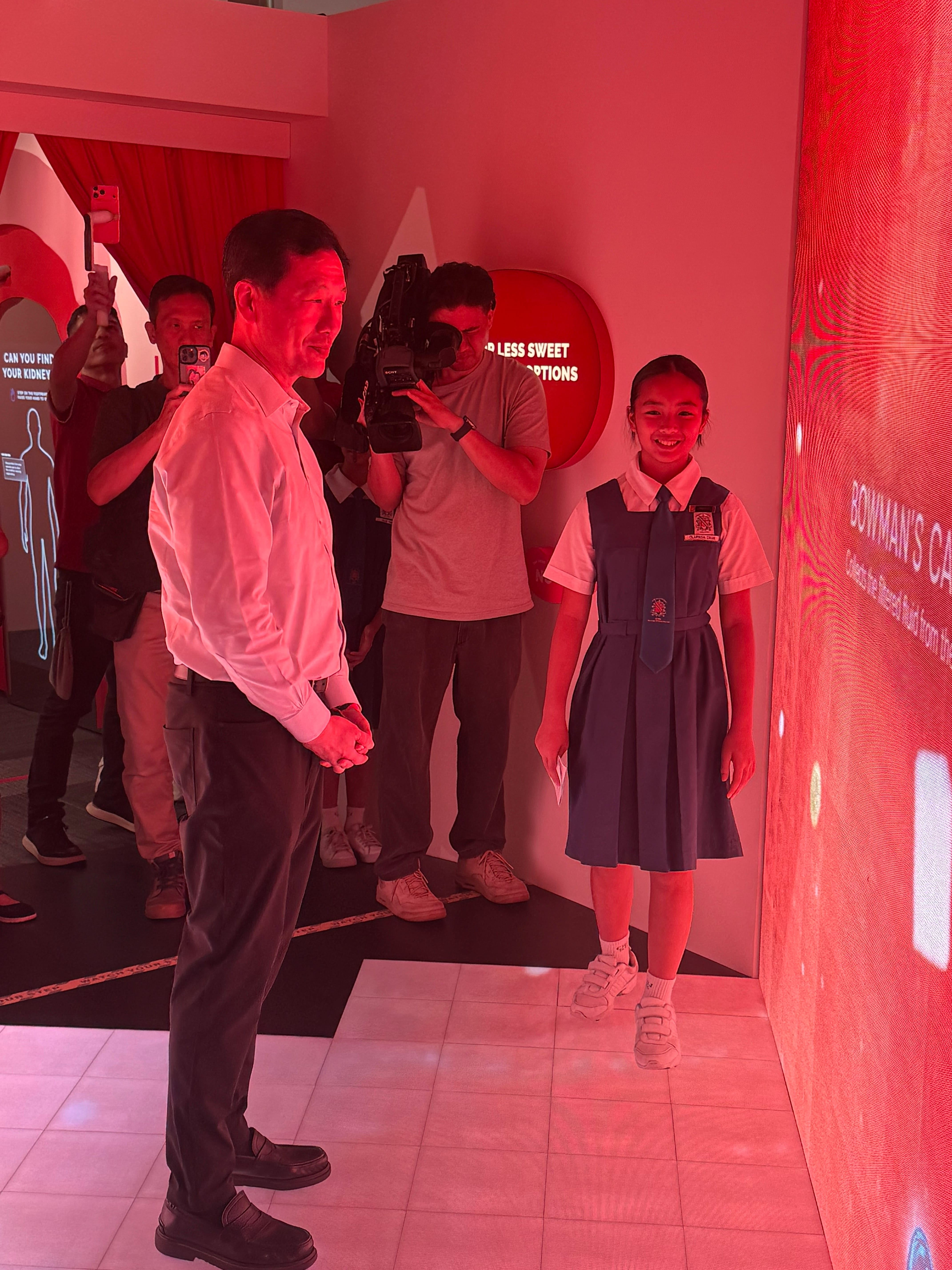 Student Leaders at the NKF Centre Opening Slide 6