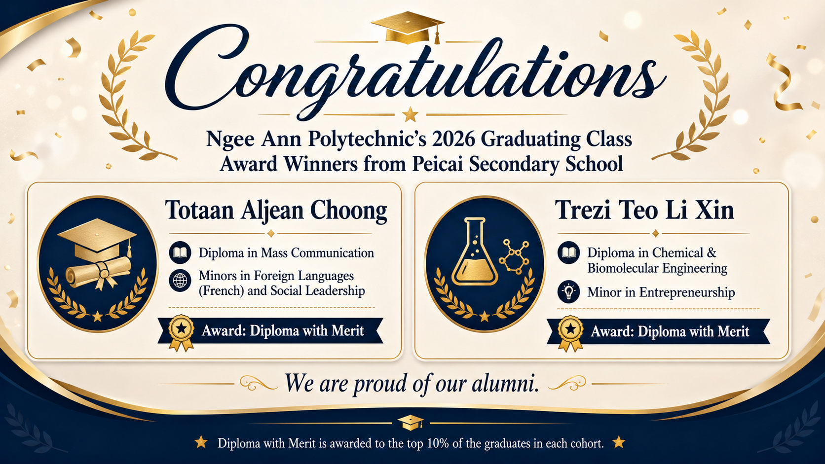 Ngee Ann Poly’s 2026 Graduating Class Award Winners