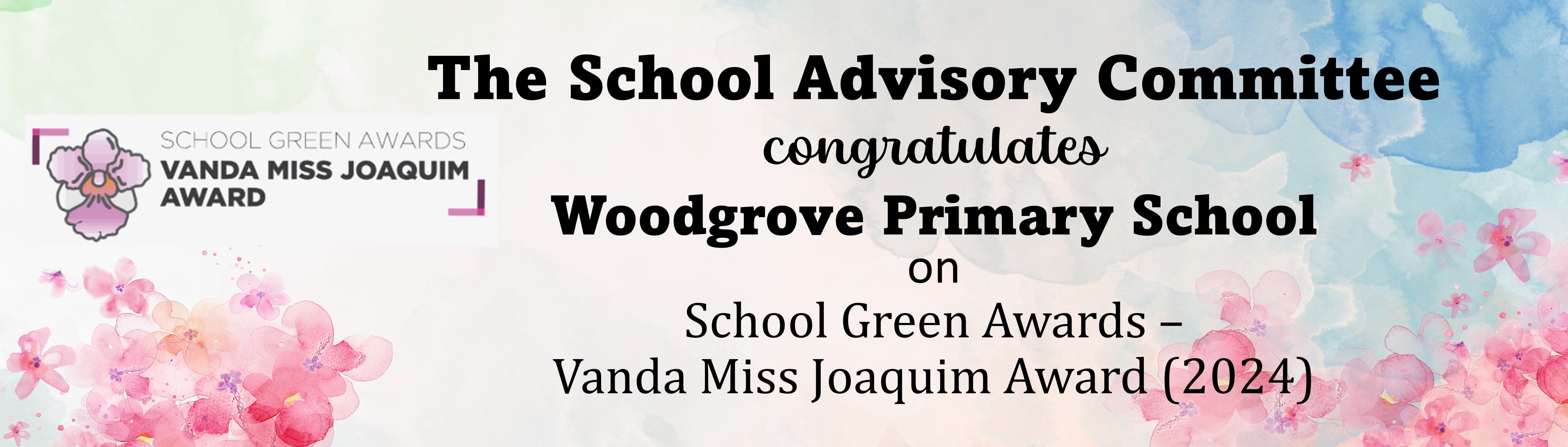 School Green Awards - Vanda Miss Joaquim Award 