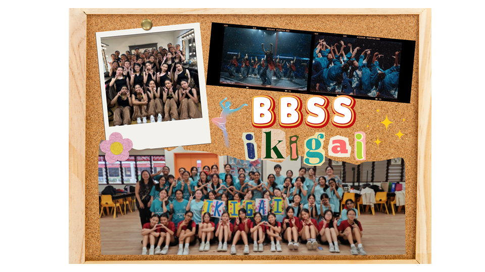 A photo collage of BBSS Modern Dance performances.