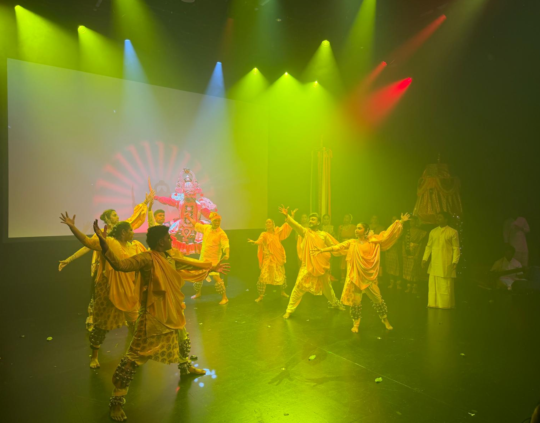 Tamil performers on stage