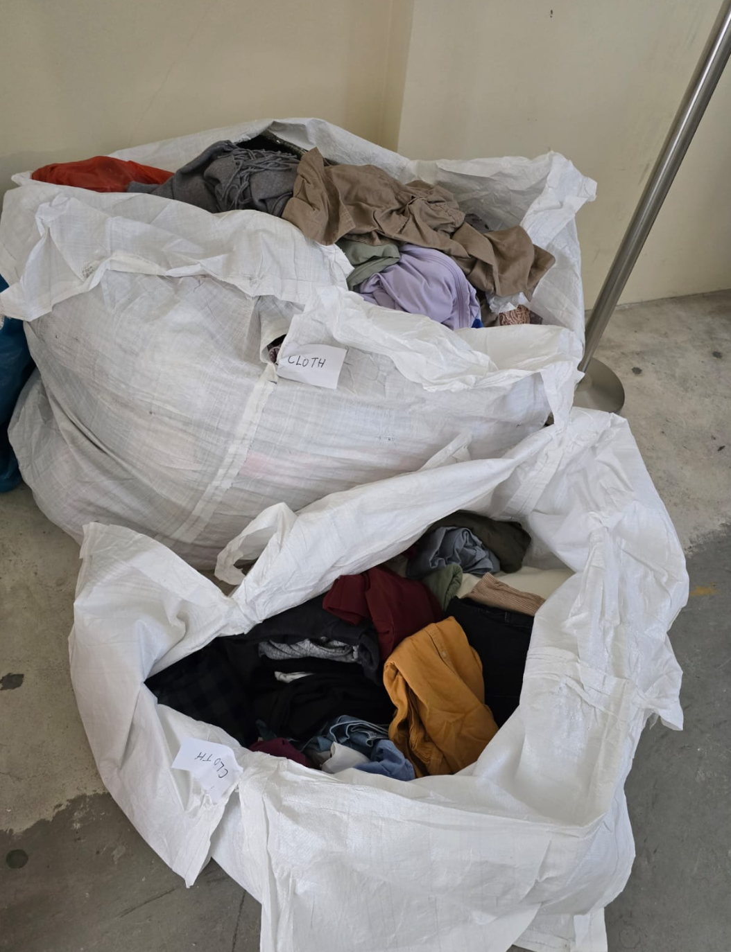 Recycled items collected
