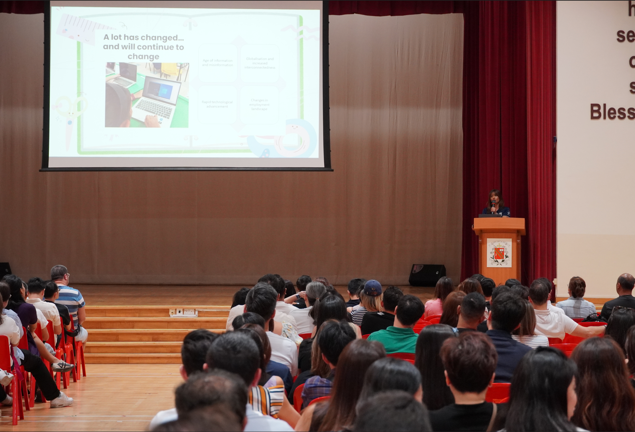 Parents attending the Beginning of Year Briefing