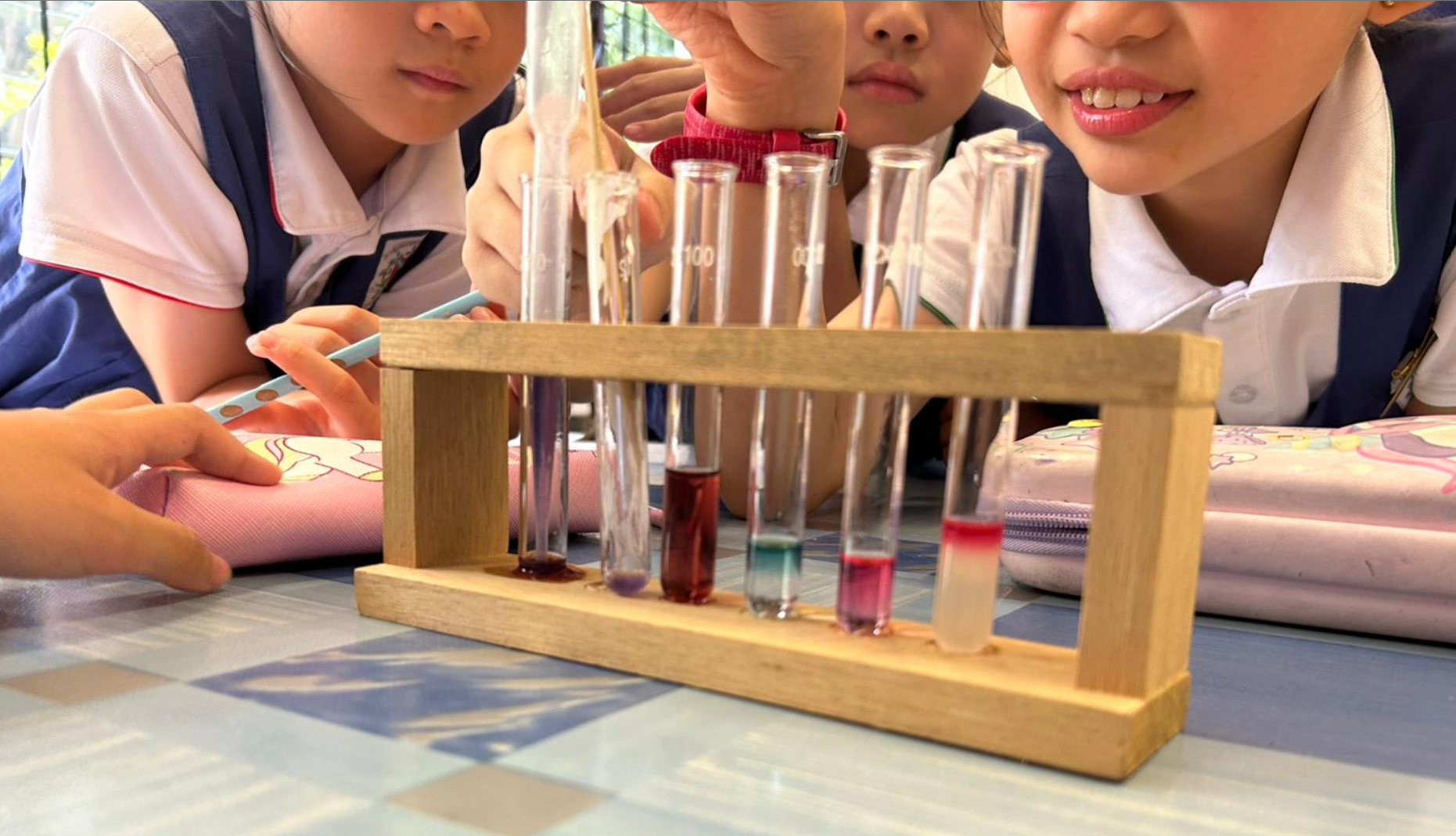 Science experiment being conducted during CCA
