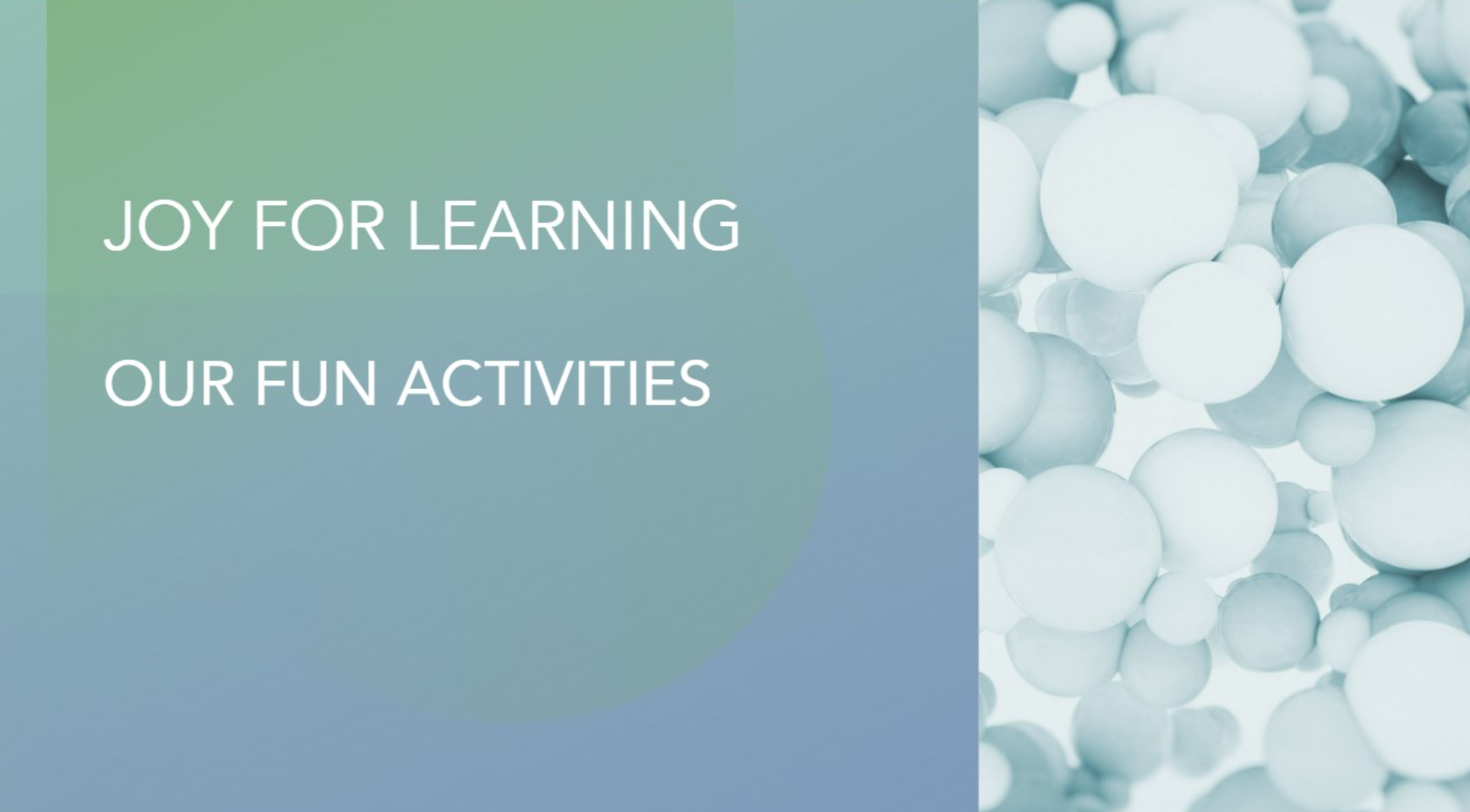 Joy for learning