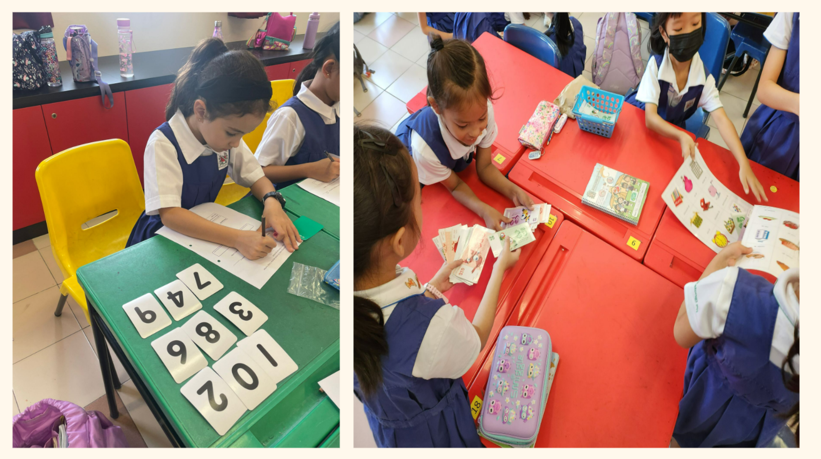 Maths lesson in progress