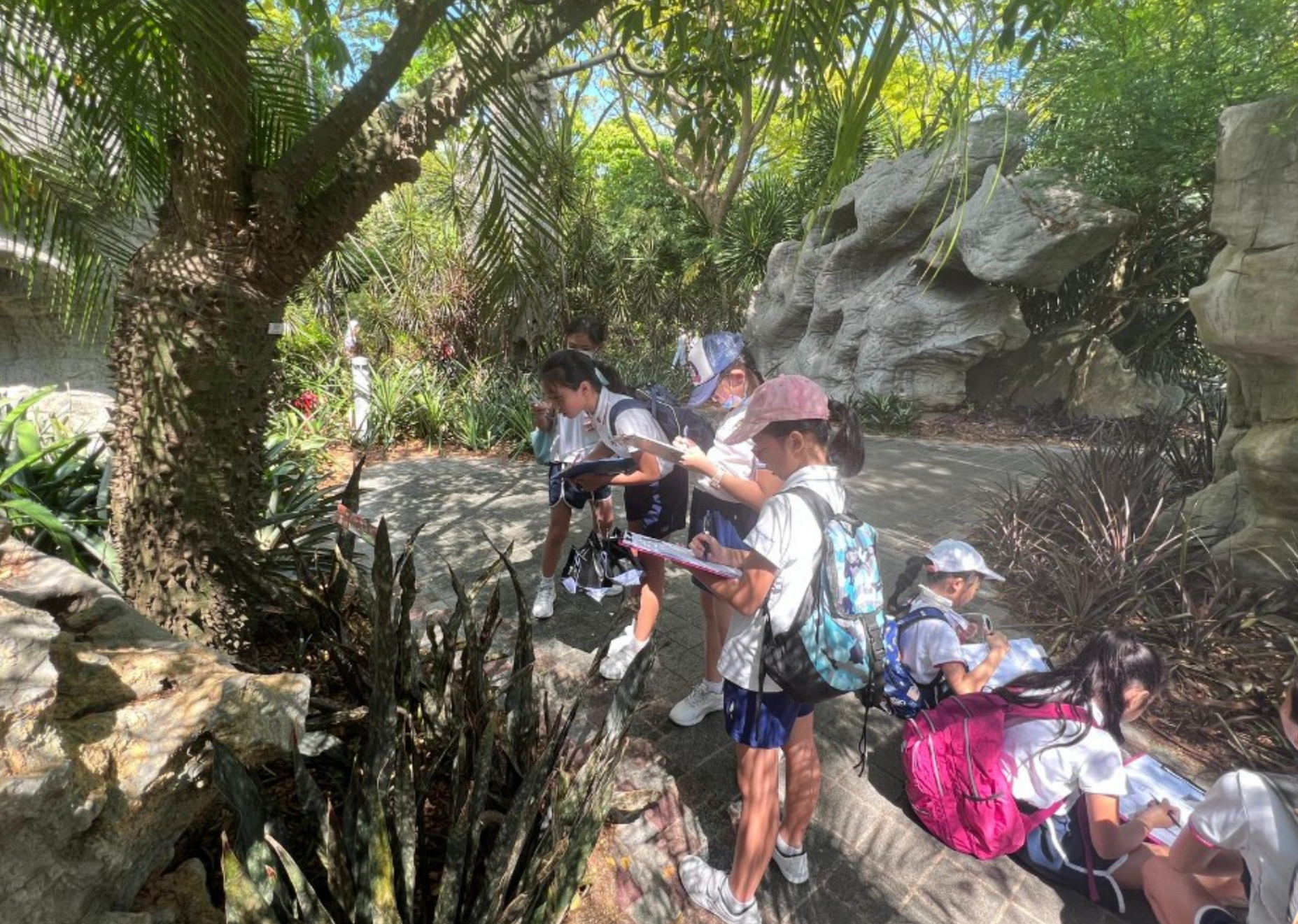 Students at Gardens By The Bay