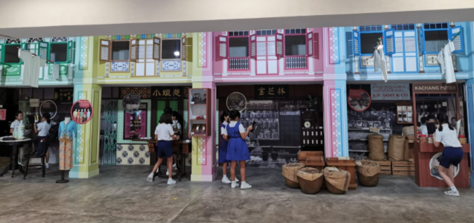 Students at CHIJ (Katong) Heritage Centre