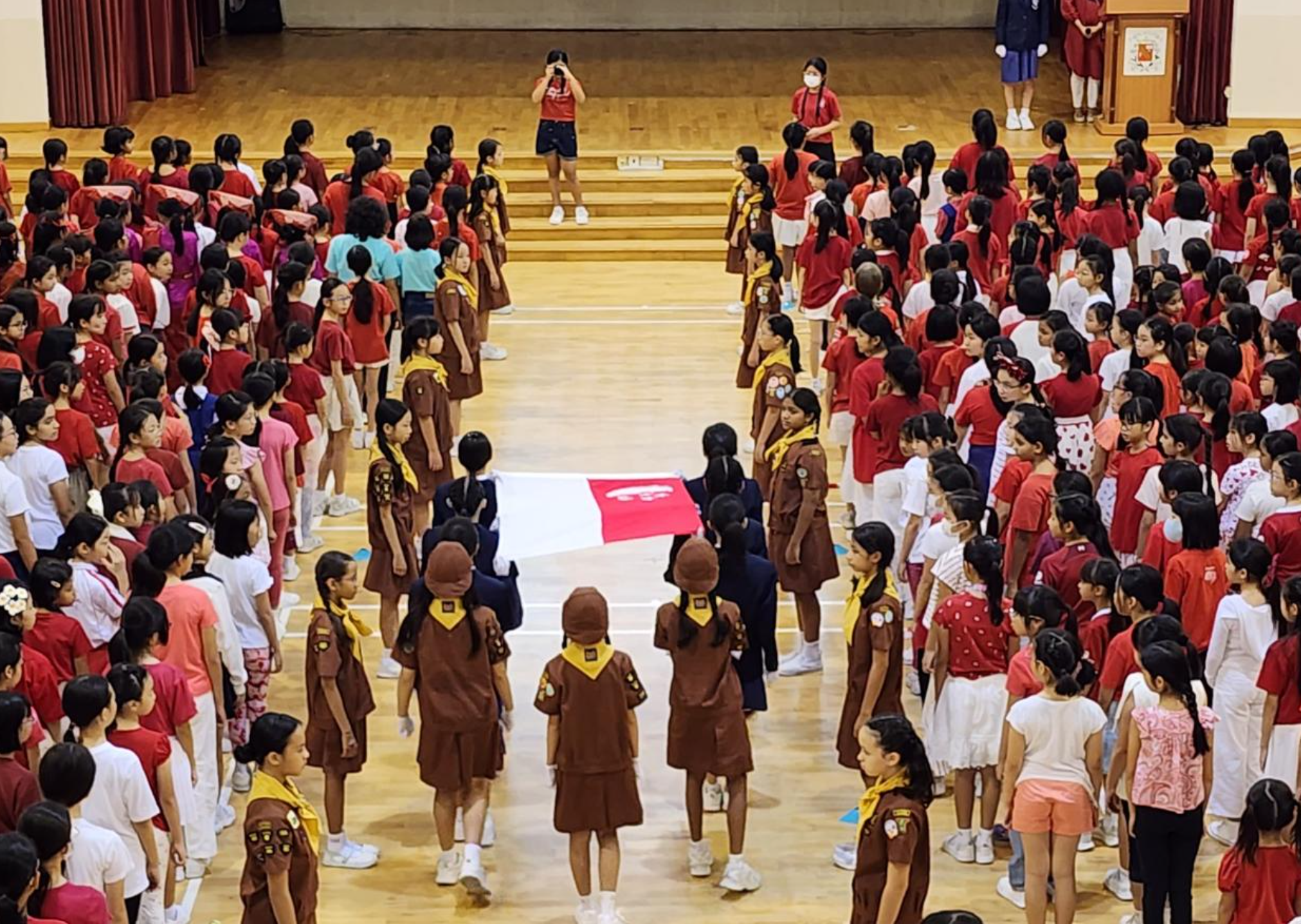 Brownies during National Day Ceremony